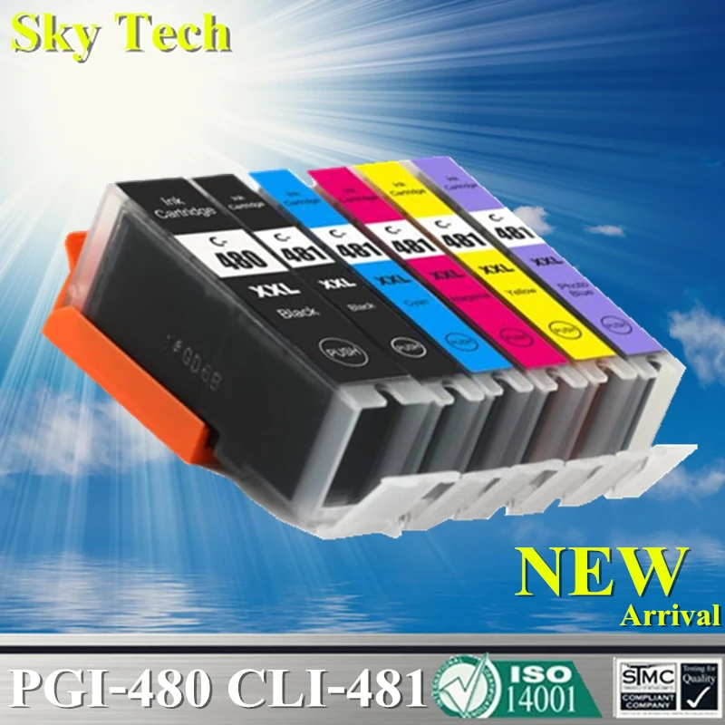 

Compatible Ink Cartridges For PGI480 CLI481 , PGI-480 CLI-481 For Canon Pixma TR7540 / TR8540 / TS6140 / TS8140 / TS9140 etc