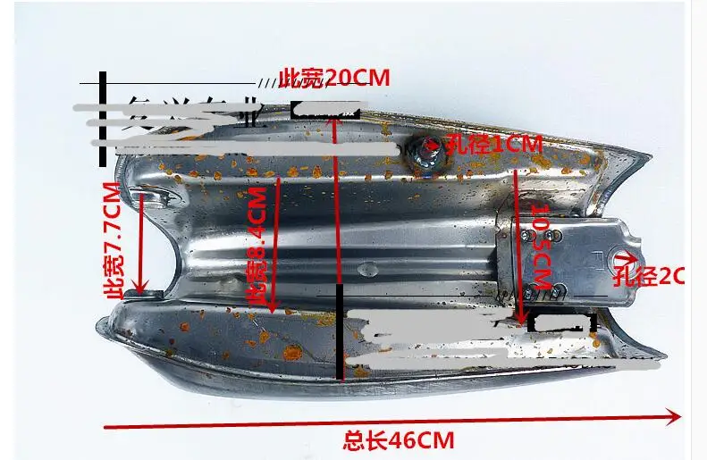 JH70 большие топливные баки 8L винтажные мотоциклетные модификации ретро для JIALING JH70 масляные баки