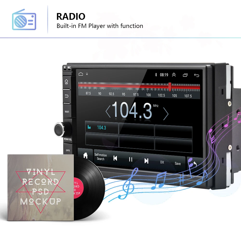 AMPrime 2 Din Auto Radio 7 AMPrime 2 Din Auto Radio 7
