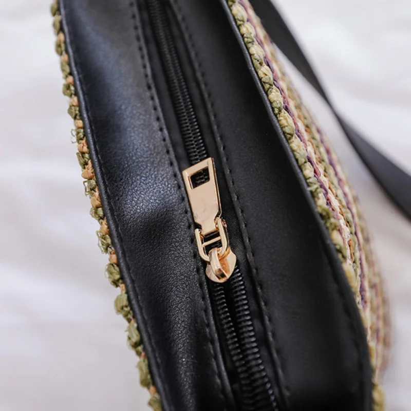 Women Tassel Beach Straw Bag Bohemian Female Summer Holiday Handbag Fashion Woven Lady Shoulder Bag Travel Mini Crossbody SS3272 (5)