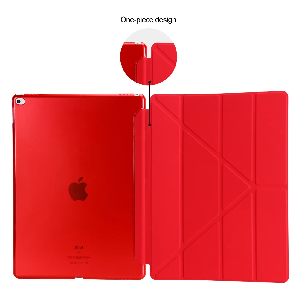  GOLP Flip Cover for iPad Pro 12.9 case PU Leather Transparent PC Back Tablet Smart cover for iPad P - 32814231026
