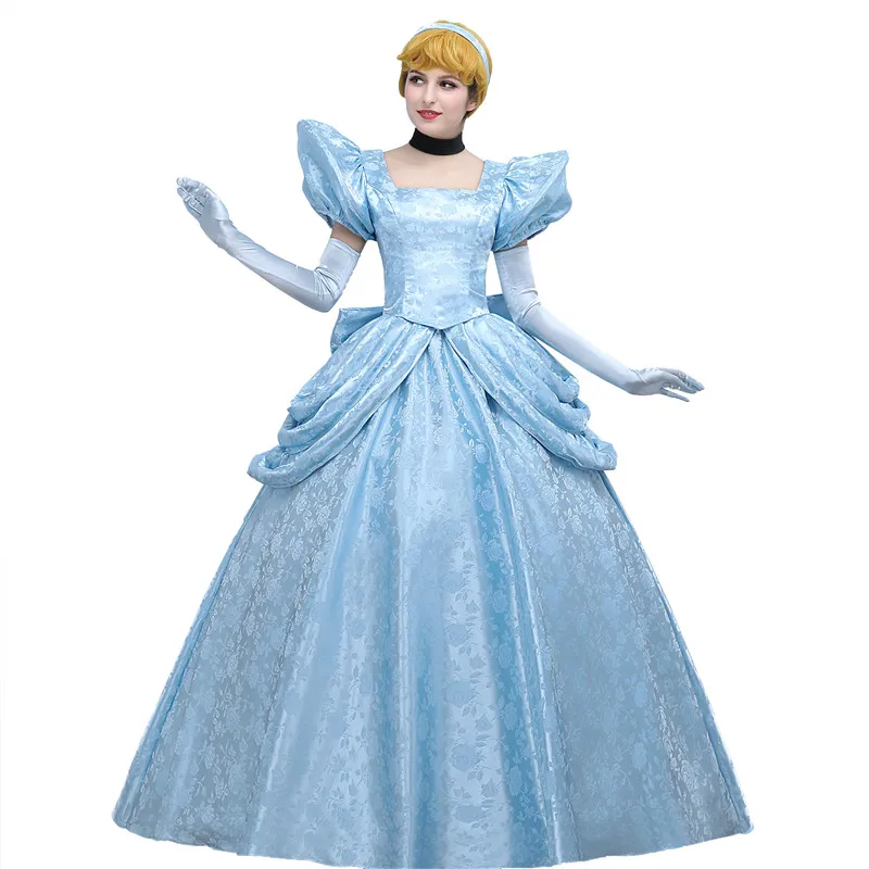 

New Cosplay Comic Cinderella Cindy Princess Dress Costume For female Halloween and Party