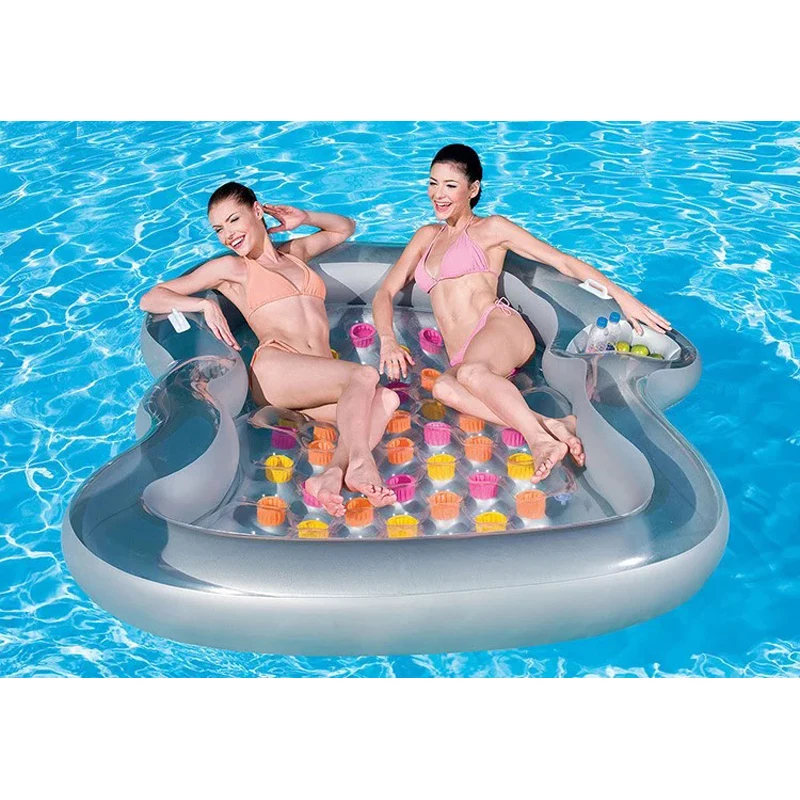 Бассейн поплавок надувная лодка двойной человек плавать ming поплавок для взрослых плавать надувные матрасы кольцо Лето вода игрушка с насосом