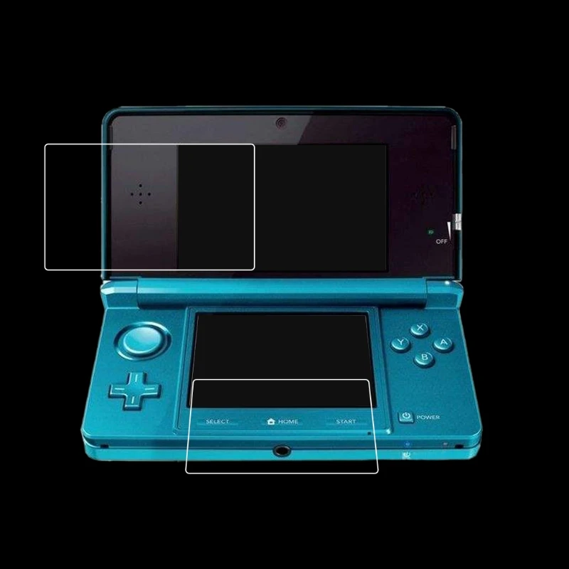

2017 New Promotion Clear Top + Bottom Screen Protectors LCD Screen Film For Nintendo For 3DS XL LL