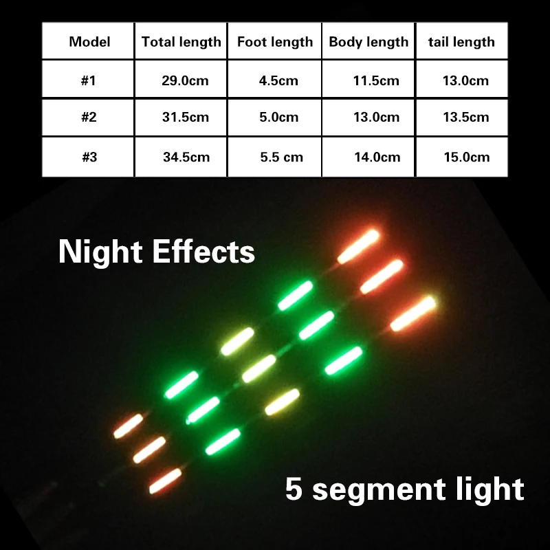 Вертикальный буй дрейф Поплавок из баргузинской ели светящиеся поплавки с шарик ловля на поплавочную удочку ночной режим, чтобы Морская рыбалка с 3 шт. розничная