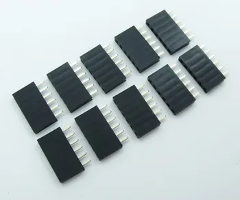 

20pcs 2.54 mm 6Pin Stackable Short Legs Female Header For Arduino Shield