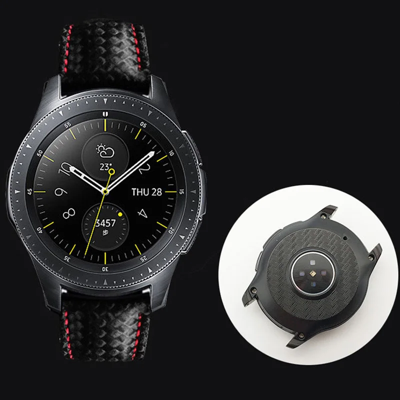 2 шт Защитная пленка для задней панели из углеродного волокна для samsung Galaxy Watch 46 мм чехол для samsung gear S3