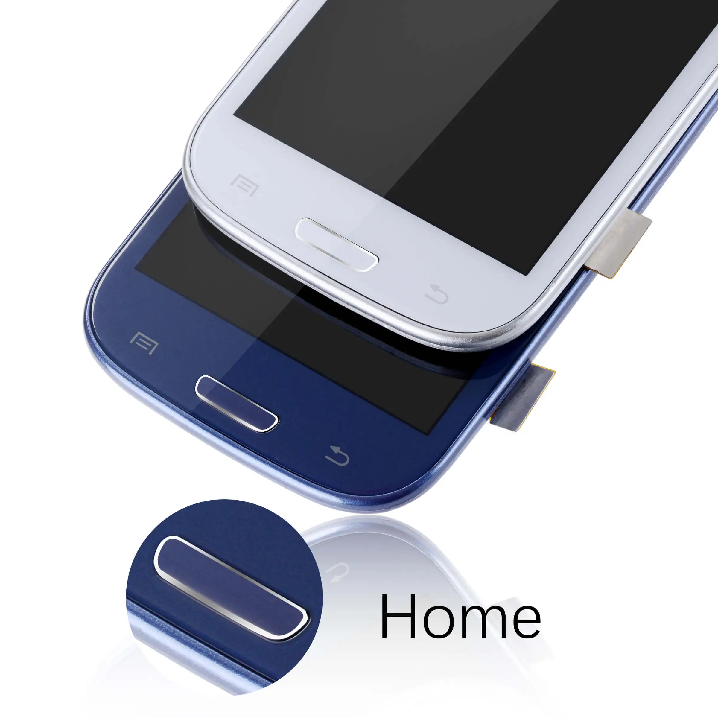 Pаспродажа Дисплей для SAMSUNG Galaxy S3 LCD i9301 i9308i i9301i в сборе с тачскрином на рамке Оригинал белый синий