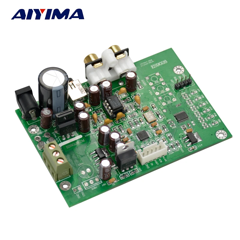 Aiyima ES9028Q2M ES9028 I2S Вход декодирования доска мельница ЦАП обновления ES9018 усилитель DIY