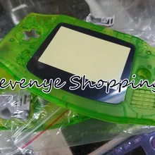 Прозрачный зеленый Корпус чехол для Nintendo Gameboy Advance игровой консоли ясно зеленый цвет с резиновыми накладками