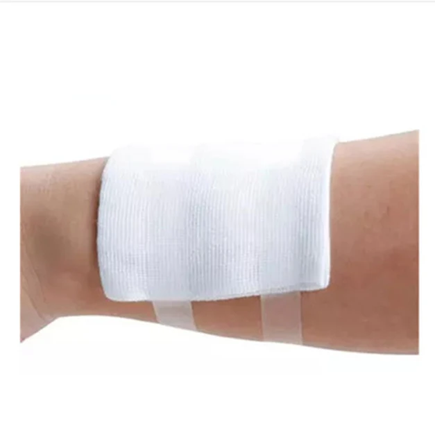 New Promotion 5PCS/Bag 7.5CM*7.5CM Gasas Esteriles Sterile Gauze For Wound Dressing First Aid Supplies Freeshipping