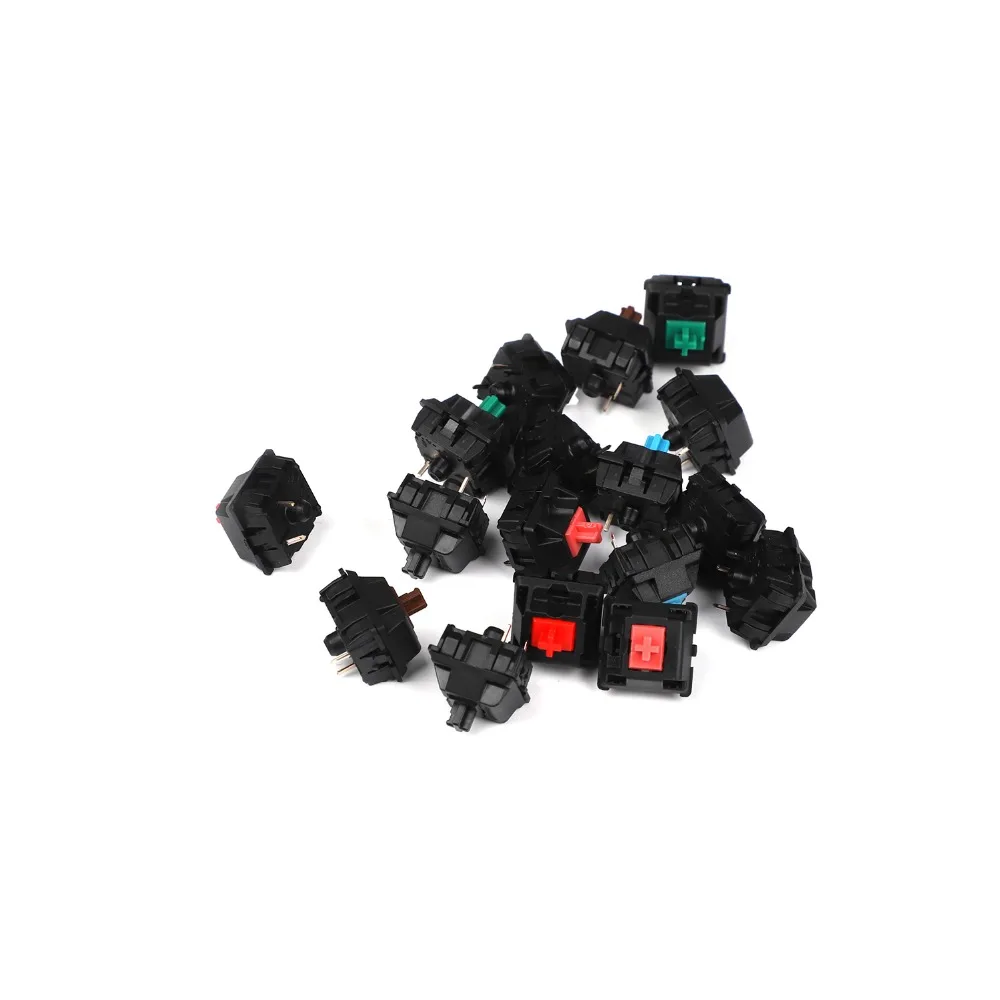 Cherry mx Switch para Teclado Mecânico Pinos Pinos Marrom Azul Vermelho Branco Prata Clara Atacado