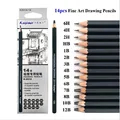 14 шт./компл. набор карандашей для рисования деревянные товары для профессионального искусства твердые/Средние/мягкие карандаши для рисования - фото