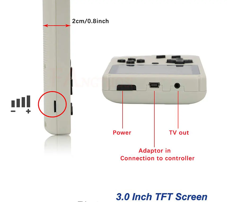 FANGTUOSI Видео игровой консоли 8 бит ретро мини карманные портативные игровые игроков встроенный 168 футболки с принтами на тему классических игр для детей ностальгические плеер