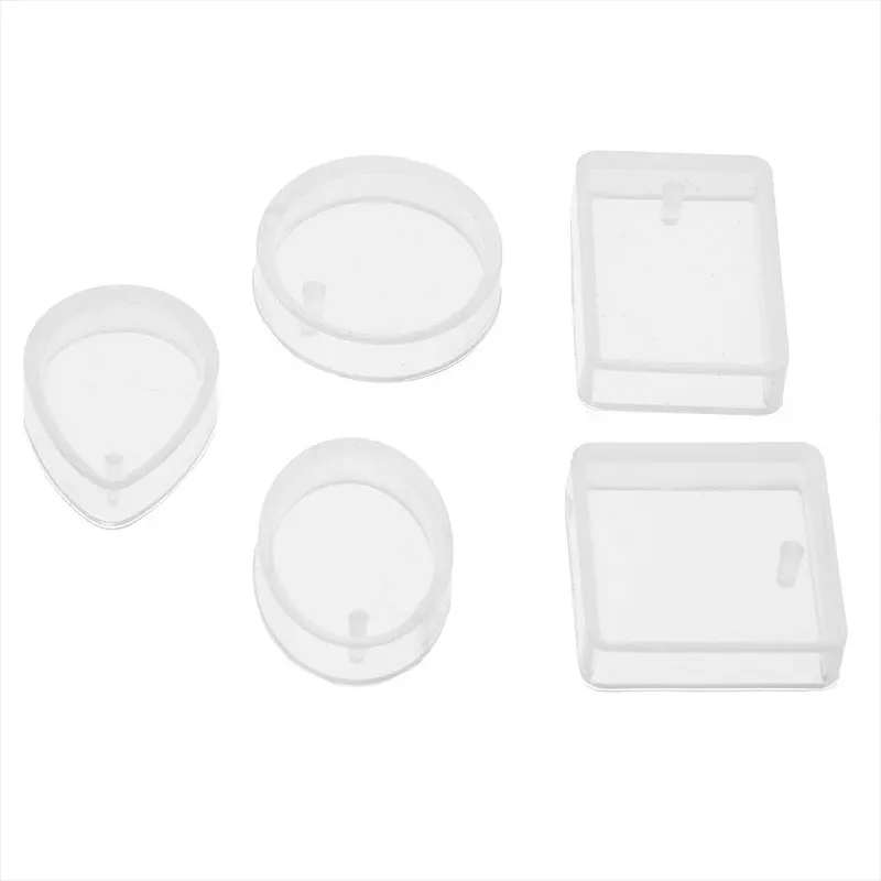 

5pcs/set DIY Jewelry Casting Making Molds Handmake Clear Crystal Epoxy Necklace Silicone Mould Free Drop