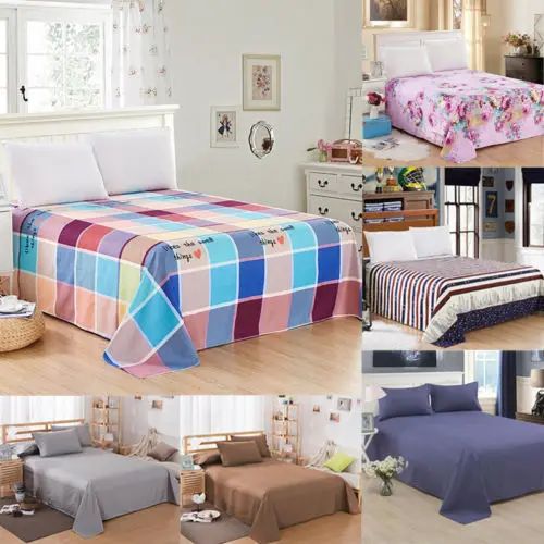 

Fitted Sheet Floral Color Twin Full Queen King Cotton Bed Sheet Cover 4 Size Hot