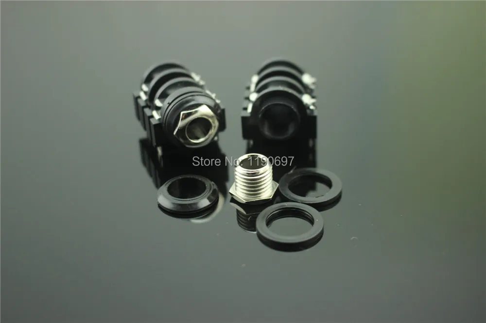 

4PIN Copper thread 6.5 two core 6.35mm mono audio socket socket head 5pcs Free Shipping