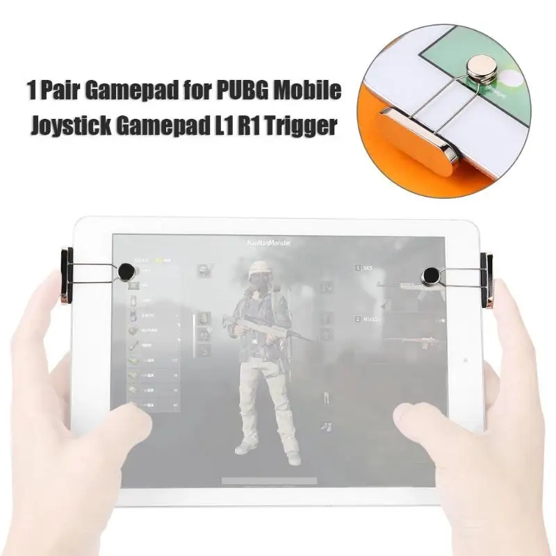 

PUBG Mobile Joystick Gamepad Controller For Ipad Trigger L1 R1 Shooter Controller Gaming Trigger For iPad Tablet