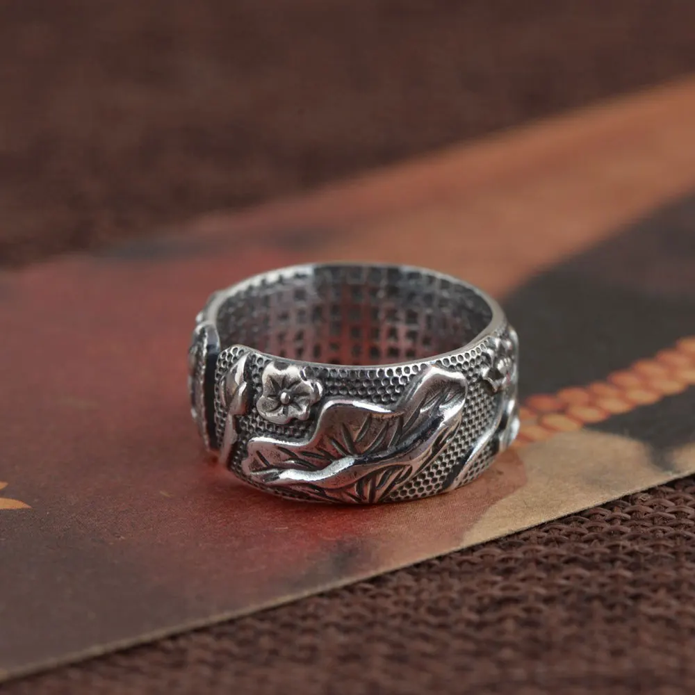 Женское кольцо из серебра 925 пробы регулируемый размер|thai silver ring|rings for womensilver ring |