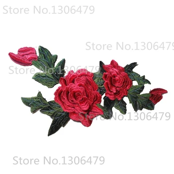 

2pcs 3D Collar Embroidered Lace Applique Fabric Wedding Dress Accessories DIY Sew Cloth Lace Decorative Patch RS1049