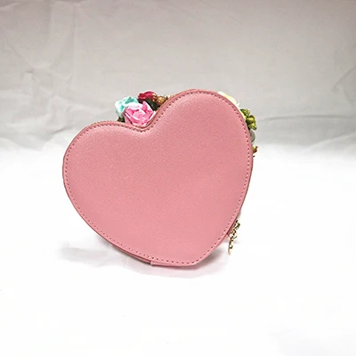 Розовый, красный, сердце, ремешок на запястье, женская маленькая сумочка, кошелек для девушек, мини вечерние сумки, Модный женский клатч, милый кошелек для монет - Цвет: Pink