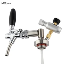 Нержавеющая сталь мини бочонок кран диспенсер с регулируемым пивным краном и СО2 инжектор Премиум для 2L 3.6L 5L пивной бочонок Ворчун