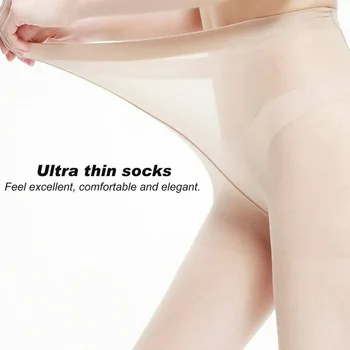 

Women 4D Shaping Stovepipe High Elastic Footed Tights XRQ88