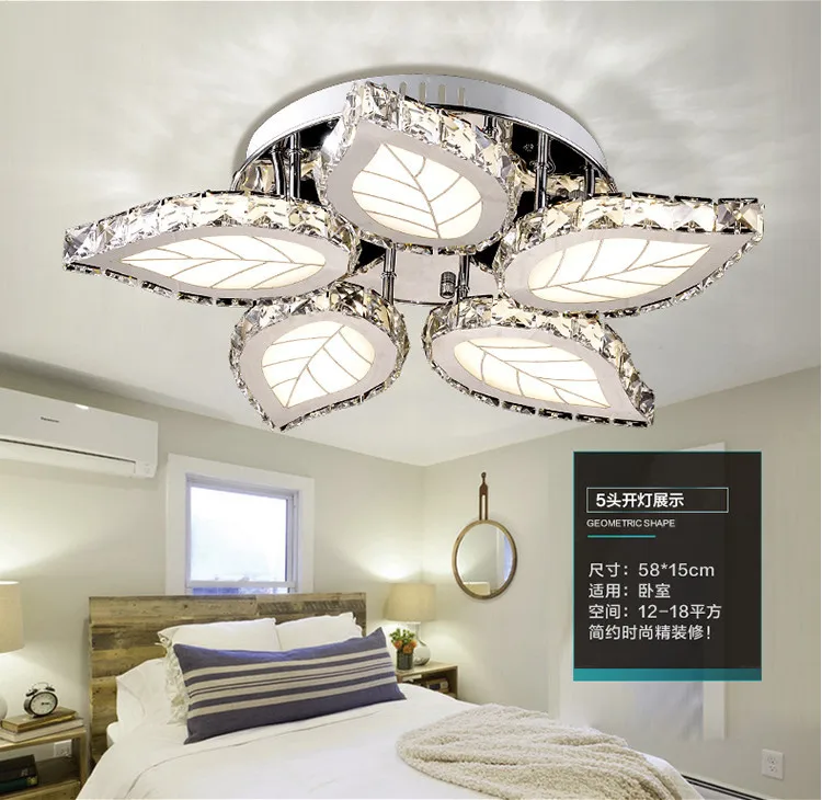 2015 simple décoratifs pour la maison lustre cristal lustre pour chambre Ãtude de salon décorative led.jpg Simples décor Lustres