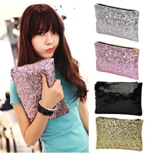 Neue Frauen Geldbeutel und Handtaschen Leopard Pailletten Abendtasche Umschlag Handtasche Partei Mode Frauen Geldbörse