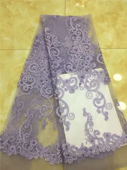 

3d flower applique french net lace sequins White black blue luxury nigerian lace fabrics for wedding 2017 5yard/lot pink red