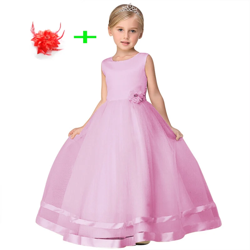 

childrens clothing summer kids sleeveless 3 layers girls 4-12 years evening wear dresses for weddings