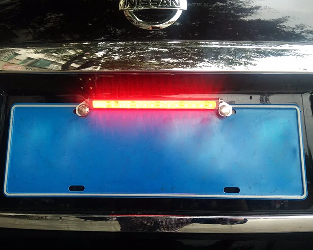Tak Wai Lee 1 шт. светодиодный Автомобильный задний тормозной вспомогательный светильник IP67 водонепроницаемый два в одном задний резервный тормозной фонарь стильный светильник s источник