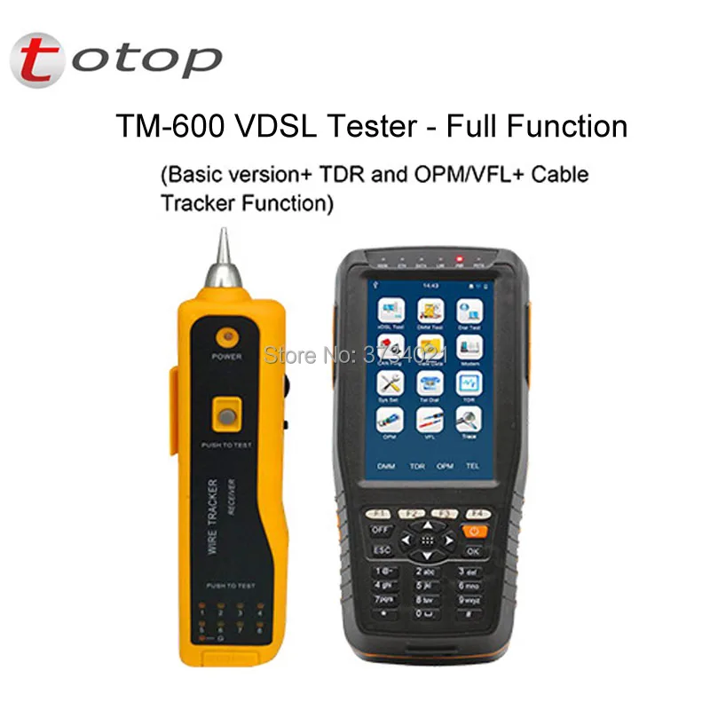 

TM-600 VDSL VDSL2 Tester ADSL WAN & LAN Tester xDSL Line With Full function (Basic version+ TDR+ Tone Tracker+ OPM/VFL Function)