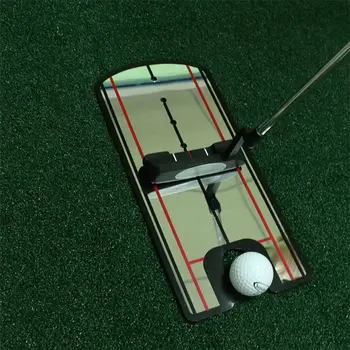 

Golf Putting Mirror Training Eyeline Posture Correction Swing Practice Trainer Alignment Aid
