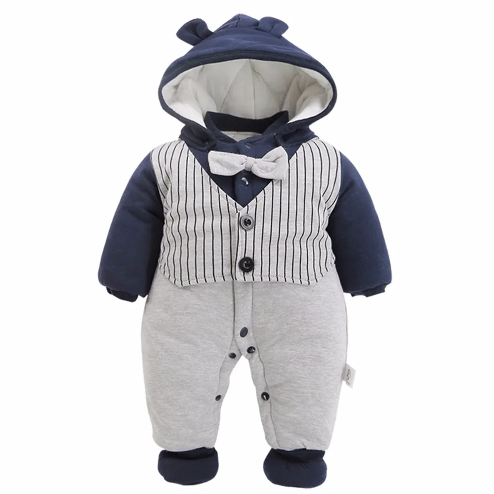 Baby boys Gentleman Romper Newborn Winter Jumpsuit Infant Striped Warm Outwear Outfit Long Sleeve Bebe Clothing For Newborn Baby boys Gentleman Romper Newborn Winter Jumpsuit Infant Striped Warm Outwear Outfit Long Sleeve Bebe Clothing For Newborn