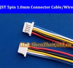 Бесплатная доставка микро JST SH 1,0 мм Шаг 5-контактный разъем с Wire100mm 5pin jst разъем 30 шт
