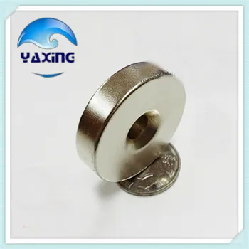 

Powerful magnet 2pcs 40x10mm hole 8mm Strong Magnet ring Countersunk Rare Earth Permanent Neodymium magnet free shipping
