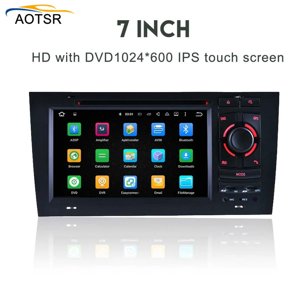 Sale 2 Din Android 8.0 Car DVD player For AUDI A6 1997-2004 GPS Navigation Multimedia autostereo WIFI Audio Stereo Radio Headunit 3