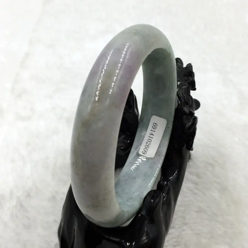 

FREE SHIPPING free shipping 02118 Certified Grade A Natural Lavender Green Semi-precious Stone Bracelet Bangle