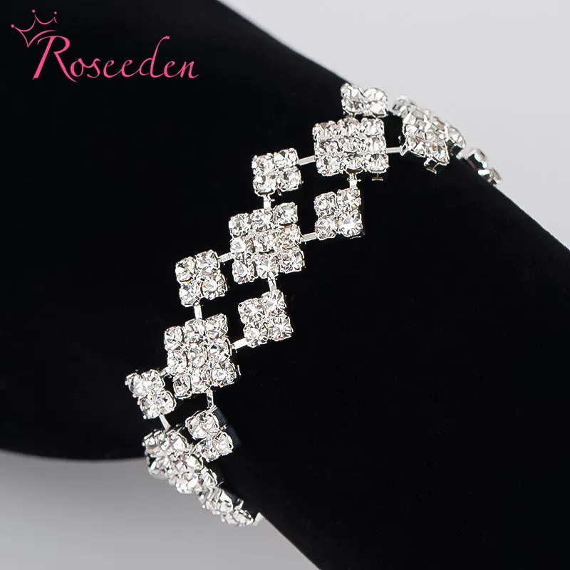 

Fashion Bracelet For Wedding Party Bracelet Rhinestone Charm Women Bangles Jewelry RE3307