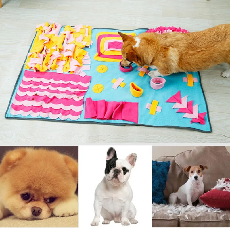 

Interactive Dog Doormat Training Release Stress Snuffle Doormat Slow Feeding Dog Toys Pet IndoorTraining Activity dog ball