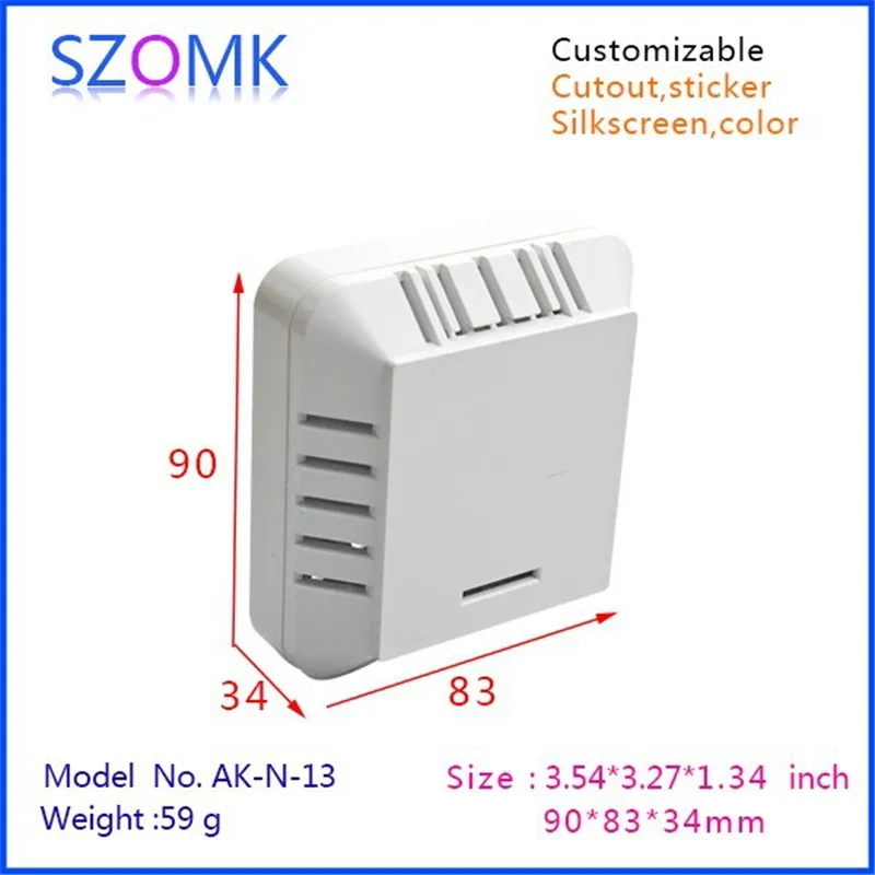 

1 pcs, new electronics humidity sensor boxes 90*83*34mm plastic junction box, electrical abs plastic control enclosure