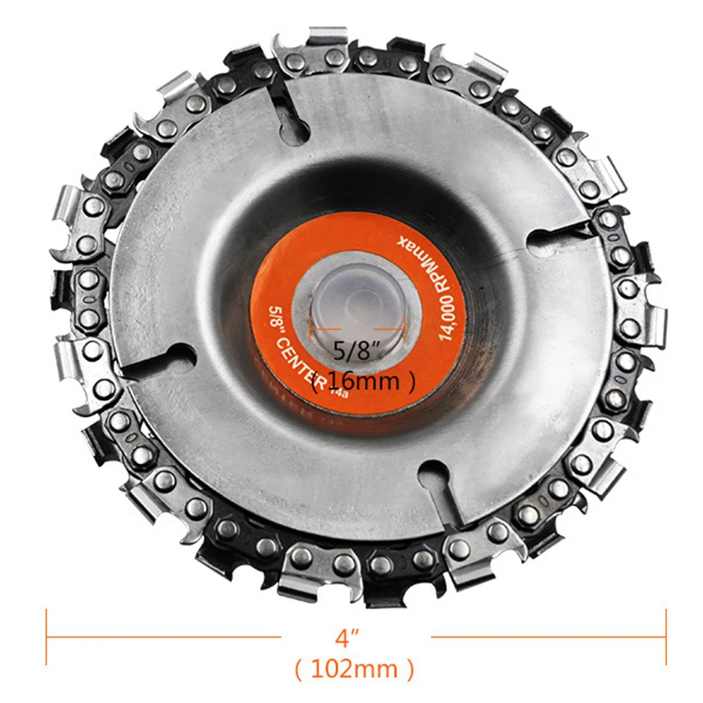 Комплект из 2 предметов 4 дюймовая цепная пила Лезвие резьба по дереву диск для деревообработки угловая шлифовальная машина Мощность
