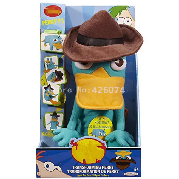 Новинка Perry the Platypus плюшевые Реверсивные преобразования ассортимент 2 с коробкой детские мягкие игрушки для детей, подарки