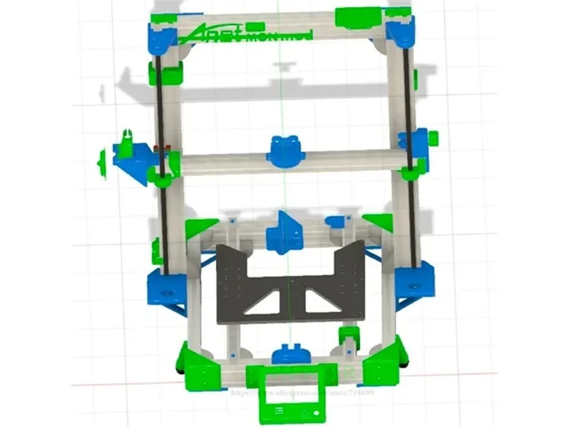 Tanie BLV Y przewóz BLV MGN12 MOD Prusa MK52 Heatbed montażu MGN12H sanki modernizacji dla Prusa I3 Anet A8 A6 3D drukarki