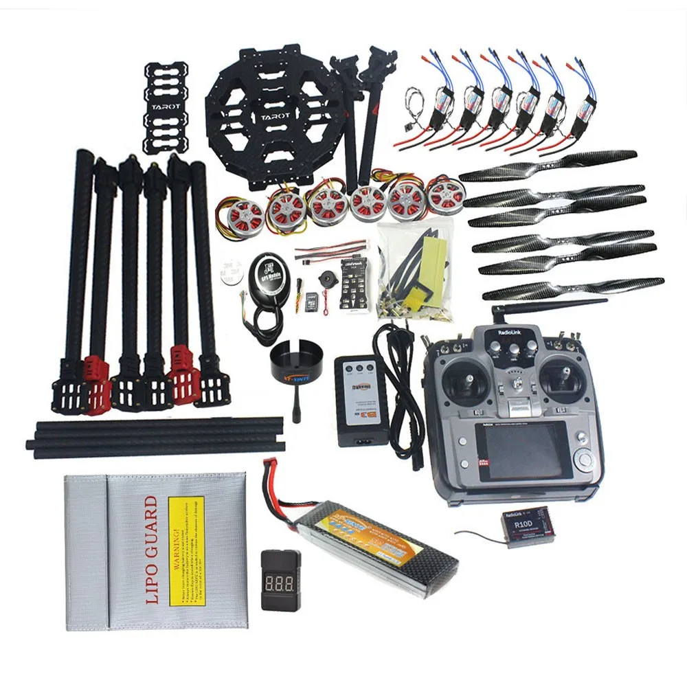 ARF/PNP Full Set Hexacopter GPS Drone Aircraft Kit Tarot FY690S Frame