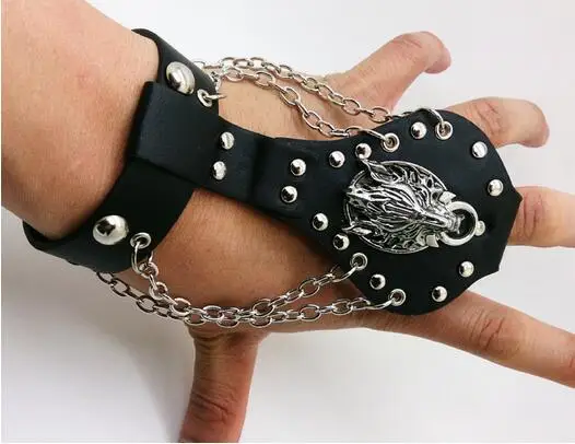 Браслет фантазийный волк из атаки на Титанов|punk tee|punk sweaterbracelet steel |