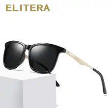 ELITERA Women Men Sunglasses Polarized Vintage Eyewear Square Driving Sun Glasses Retro UV 400 Frame Glass