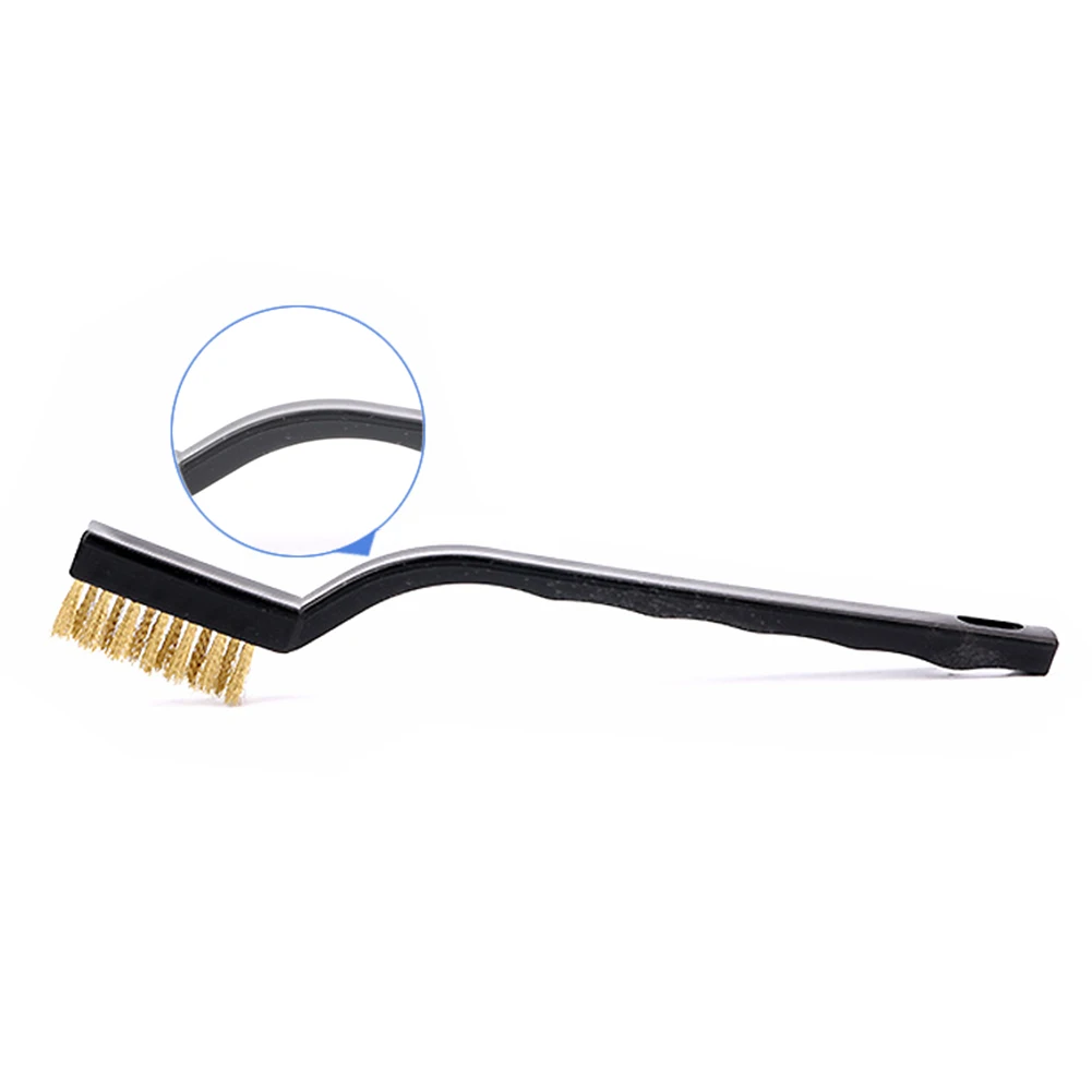 

Wire Brush Set Cleaning Tool Toothbrush Doors Hanging Welding Slag Masonry Rust Curved Handle Durable Industrial Scratch Home