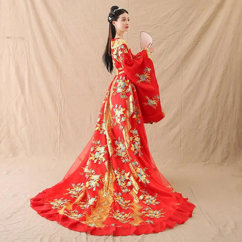 Ancient Chinese Hanfu Outfit Fairy Deluxe Classical Royal Court Princess Adult Dress Improve Han Tang Song Ming Dynasty costume